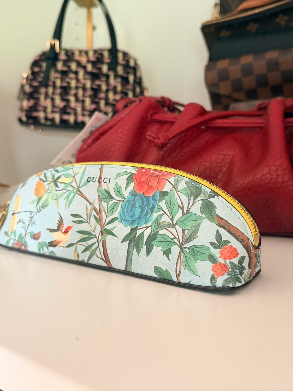 RARE! Pristine Gucci Demetra Tian Pencil Case